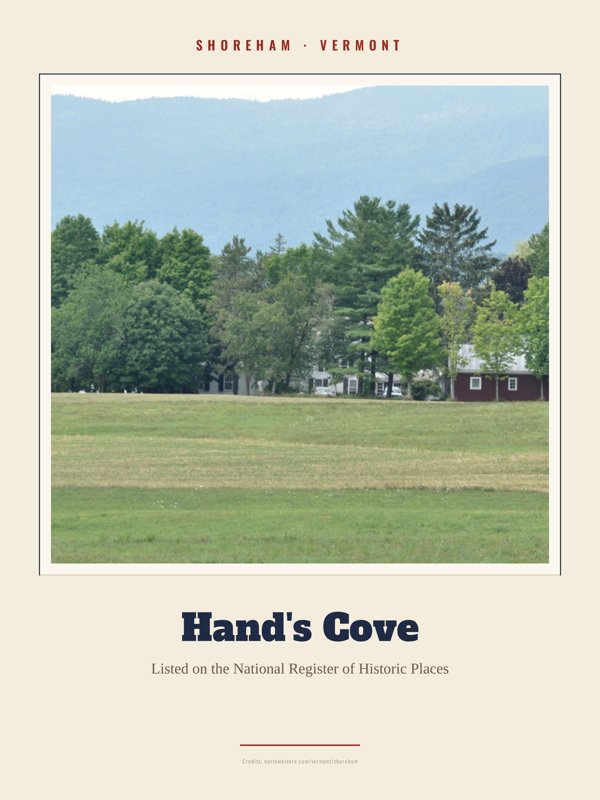 Shoreham Hand's Cove Landmark Print artwork detail