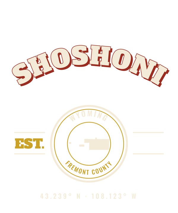 Shoshoni Est. Tee artwork detail
