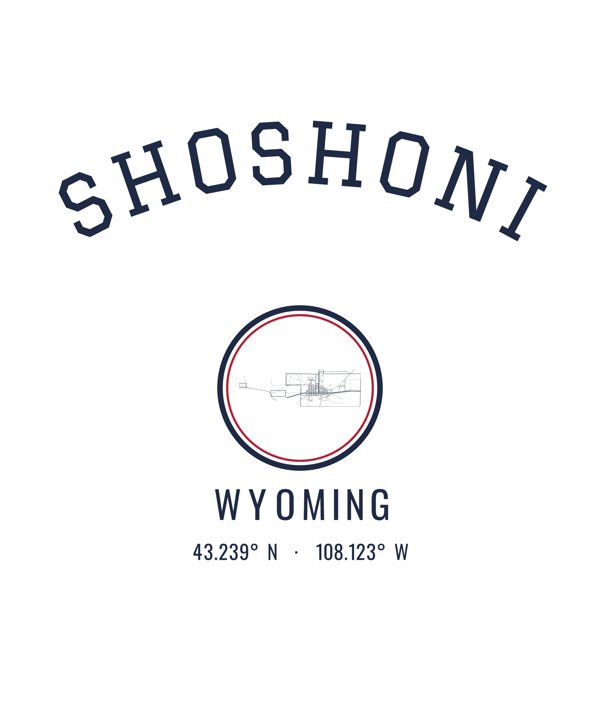Shoshoni Hometown Ornament artwork detail