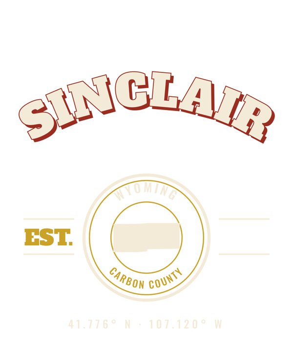 Sinclair Est. Tee artwork detail