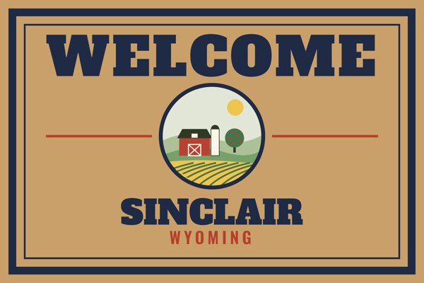 Sinclair Welcome Doormat artwork detail