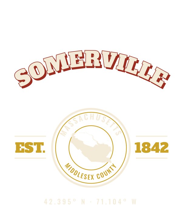 Somerville Est. Tee artwork detail