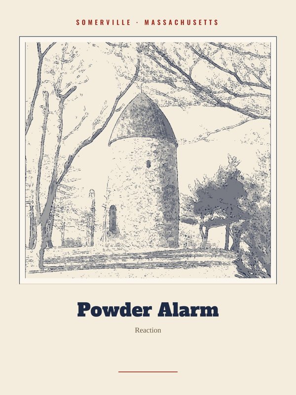 Somerville Powder Alarm Landmark Print artwork detail
