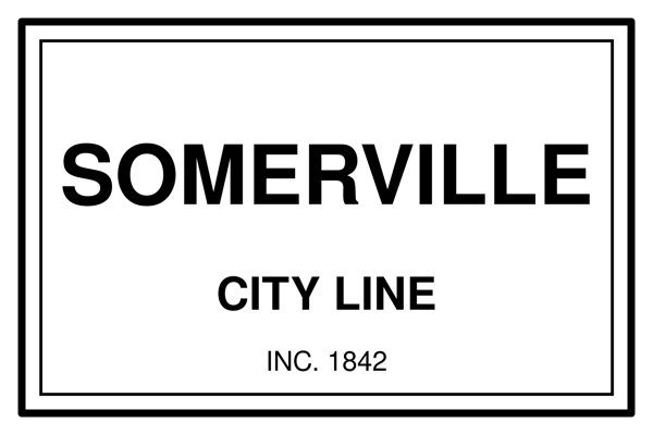 Somerville Town Line Mug artwork detail