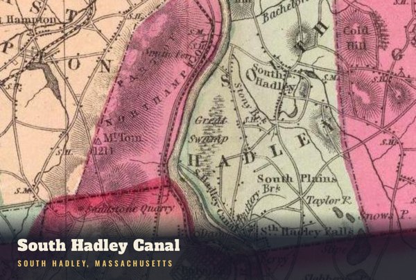 South Hadley South Hadley Canal Postcard artwork detail