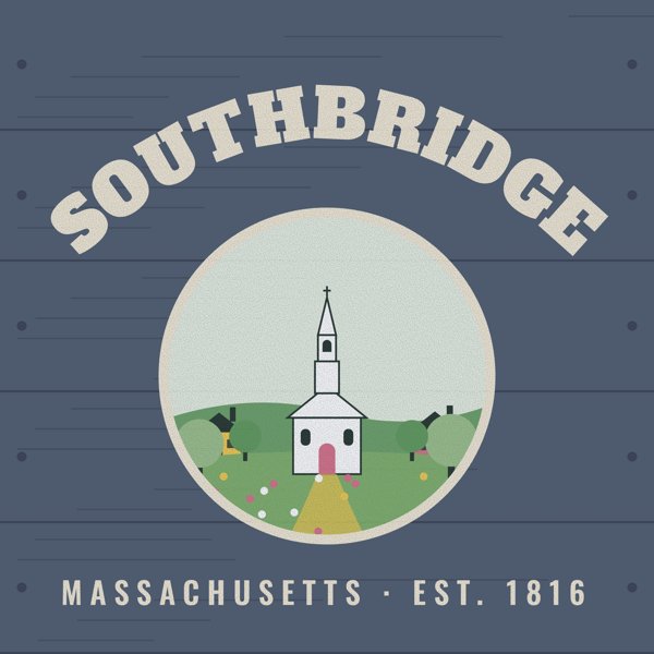 Southbridge Hometown Wood Sign artwork detail