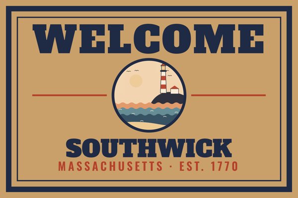 Southwick Welcome Doormat artwork detail