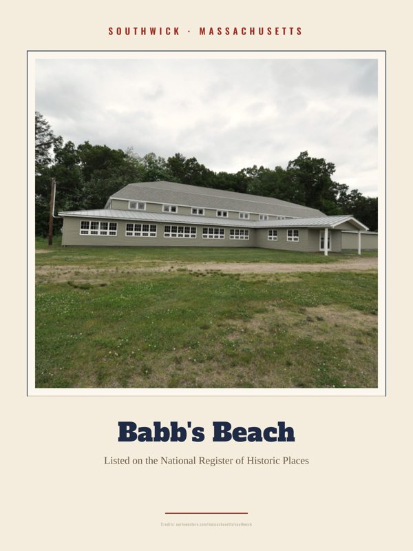 Southwick Babb's Beach Landmark Print artwork detail