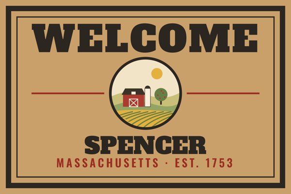 Spencer Welcome Doormat artwork detail