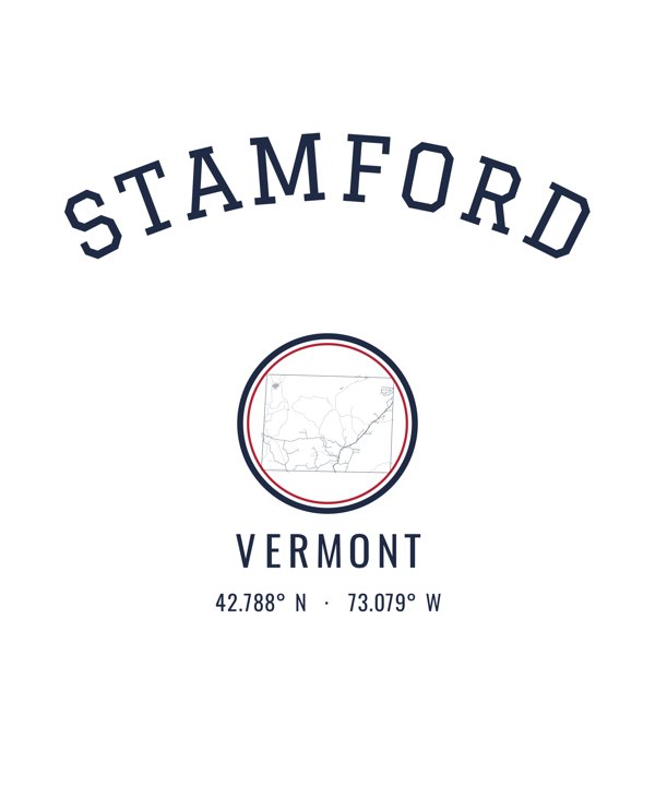Stamford Hometown Ornament artwork detail