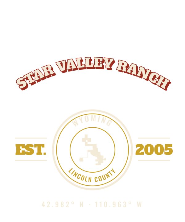 Star Valley Ranch Est. Tee artwork detail