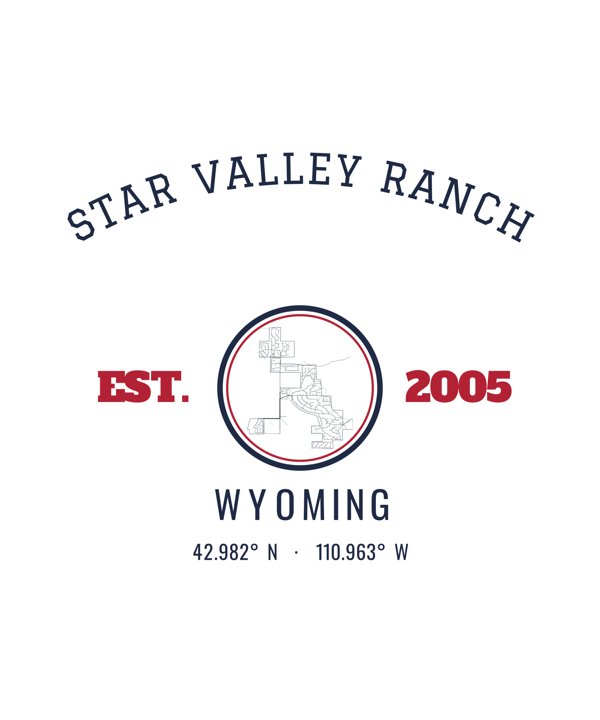 Star Valley Ranch Est. Tumbler artwork detail