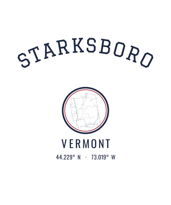 Starksboro Hometown Ornament artwork detail