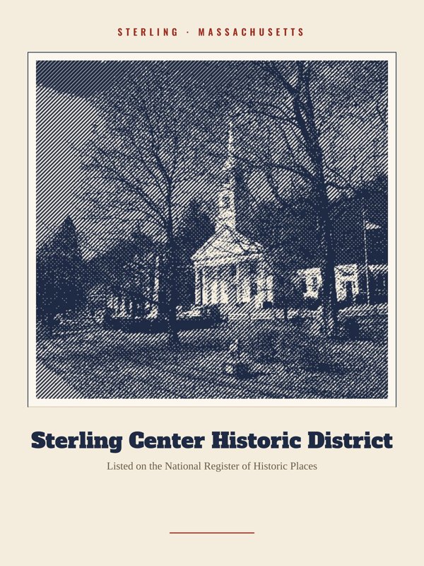 Sterling Sterling Center Historic District Landmark Print artwork detail