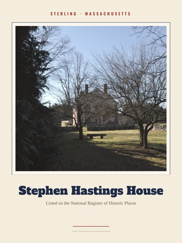 Sterling Stephen Hastings House Landmark Print artwork detail