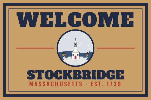 Stockbridge Welcome Doormat artwork detail