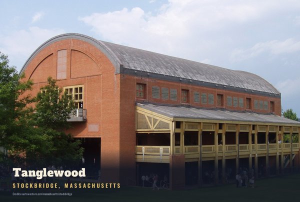 Stockbridge Tanglewood Postcard artwork detail