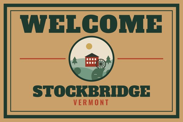 Stockbridge Welcome Doormat artwork detail