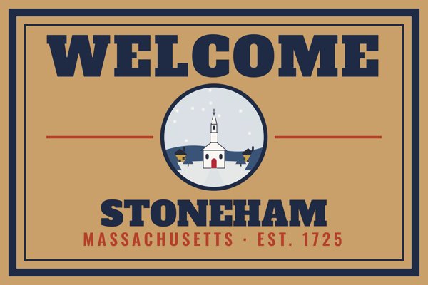 Stoneham Welcome Doormat artwork detail