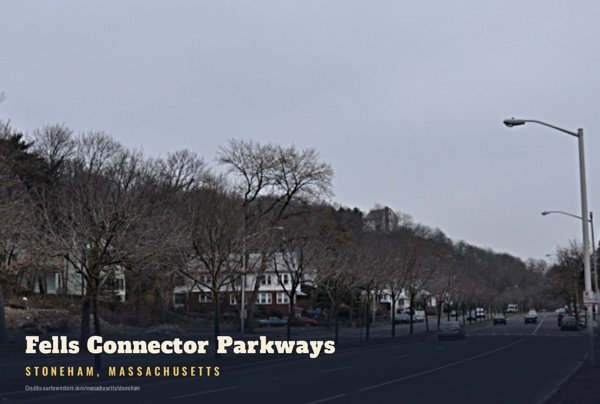 Stoneham Fells Connector Parkways Postcard artwork detail