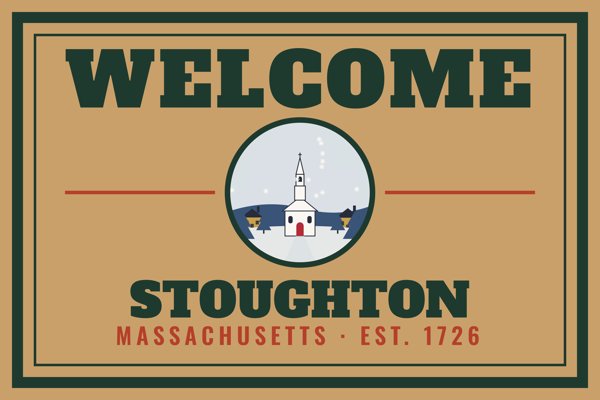 Stoughton Welcome Doormat artwork detail
