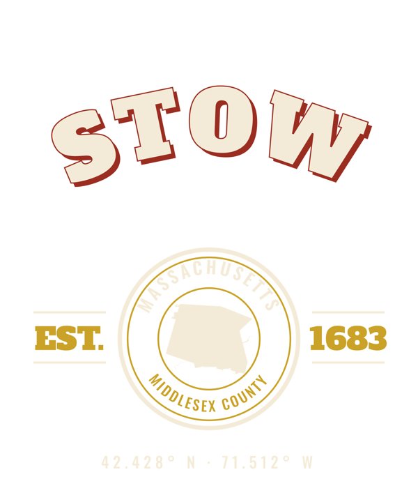 Stow Est. Tee artwork detail