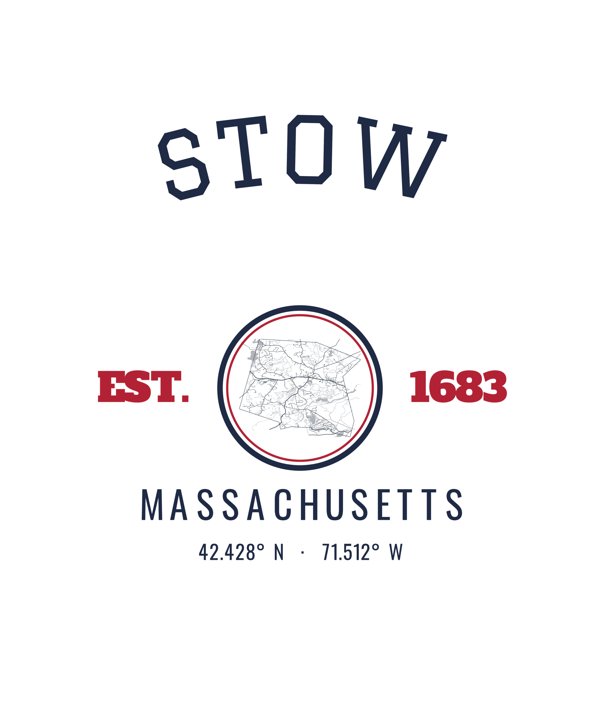 Stow Hometown Ornament artwork detail