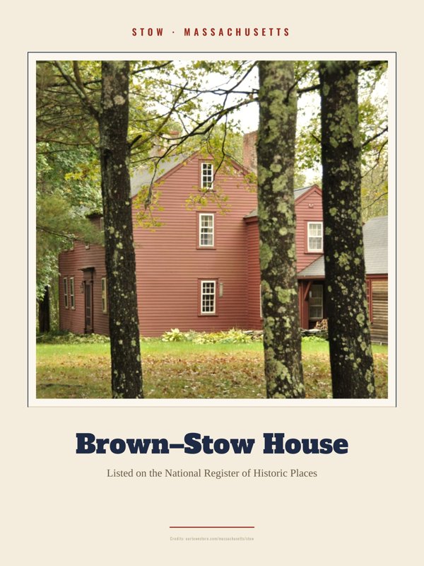 Stow Brown–Stow House Landmark Print artwork detail