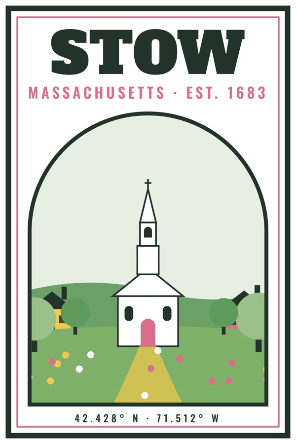Stow Garden Flag artwork detail