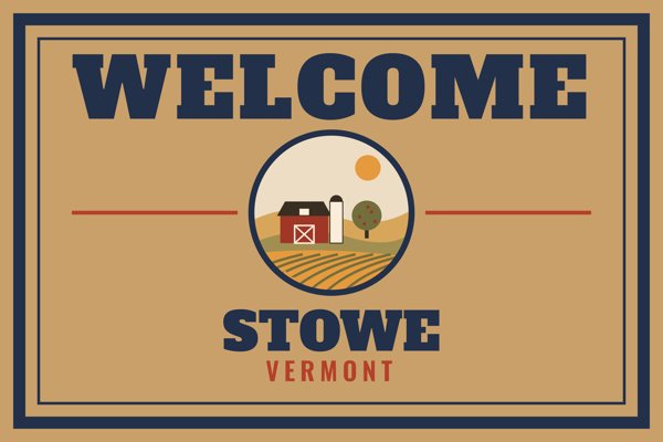 Stowe Welcome Doormat artwork detail