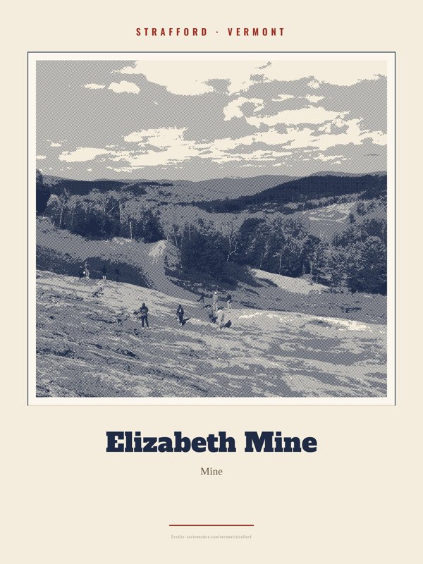 Strafford Elizabeth Mine Landmark Print artwork detail
