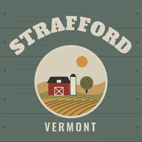 Strafford Hometown Wood Sign artwork detail