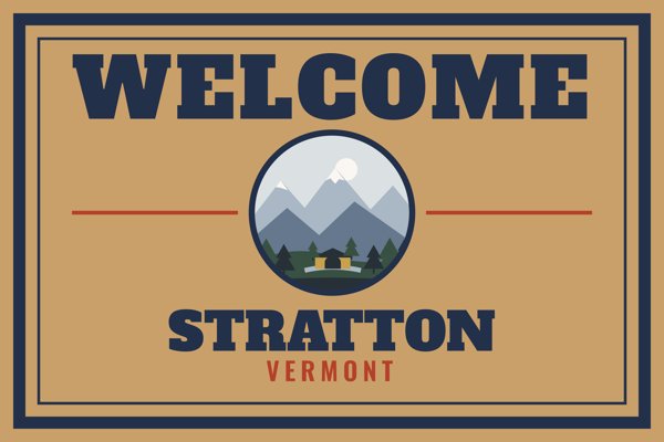 Stratton Welcome Doormat artwork detail