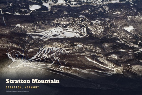 Stratton Stratton Mountain Postcard artwork detail
