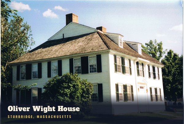 Sturbridge Oliver Wight House Postcard artwork detail