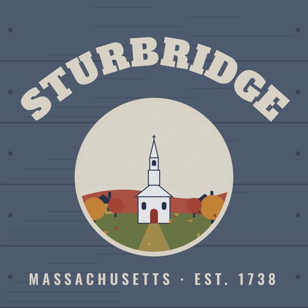 Sturbridge Hometown Wood Sign artwork detail