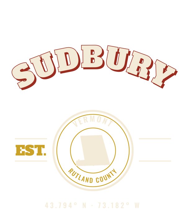 Sudbury Est. Tee artwork detail