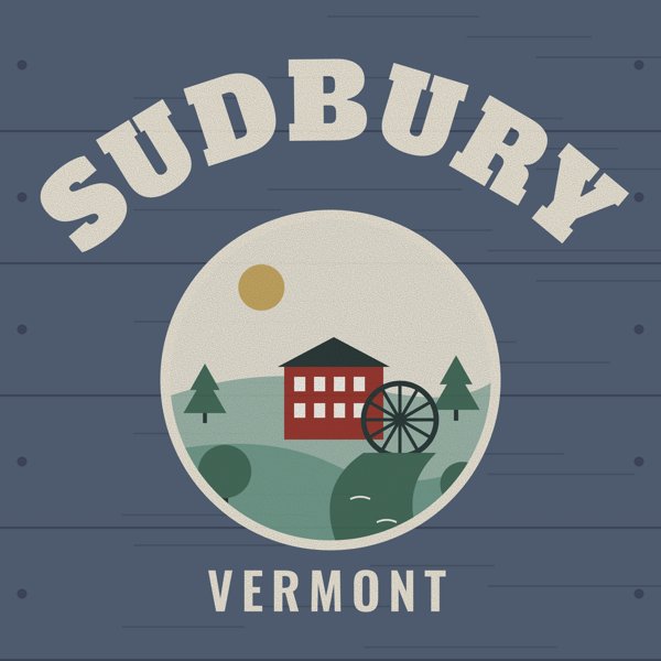 Sudbury Hometown Wood Sign artwork detail