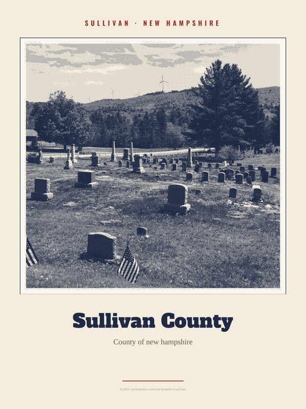 Sullivan Sullivan County Landmark Print artwork detail