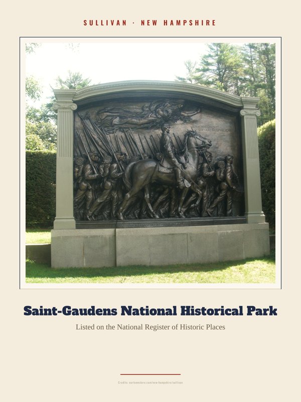 Sullivan Saint-Gaudens National Historical Park Landmark Print artwork detail