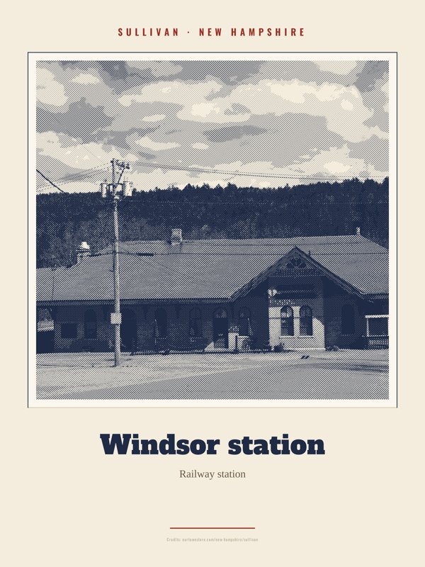 Sullivan Windsor station Landmark Print artwork detail