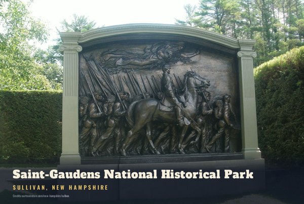 Sullivan Saint-Gaudens National Historical Park Postcard artwork detail