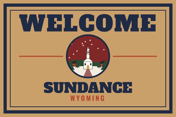 Sundance Welcome Doormat artwork detail