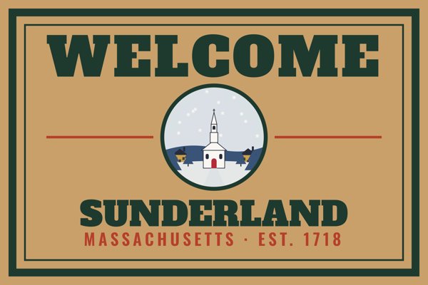 Sunderland Welcome Doormat artwork detail