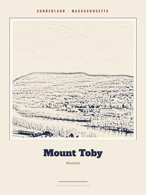 Sunderland Mount Toby Landmark Print artwork detail