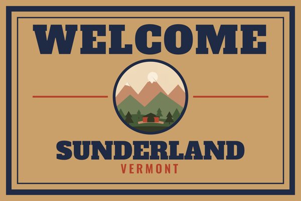 Sunderland Welcome Doormat artwork detail