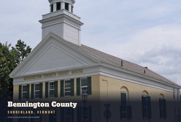 Sunderland Bennington County Postcard artwork detail