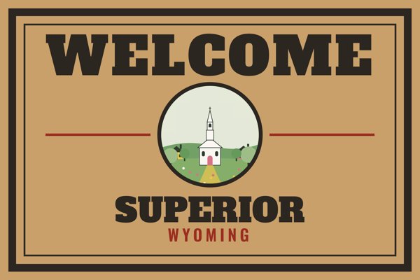 Superior Welcome Doormat artwork detail