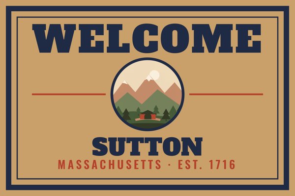 Sutton Welcome Doormat artwork detail