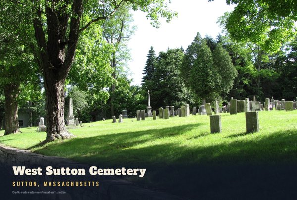 Sutton West Sutton Cemetery Postcard artwork detail